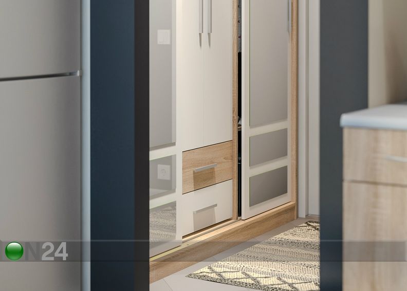 Liukuovikaappi Basja kuvasuurennos