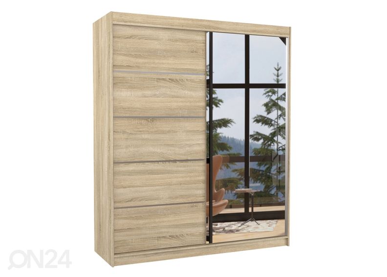 Liukuovikaappi Cabo 180 cm kuvasuurennos