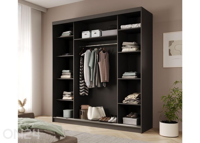 Liukuovikaappi Cannae 200 cm kuvasuurennos