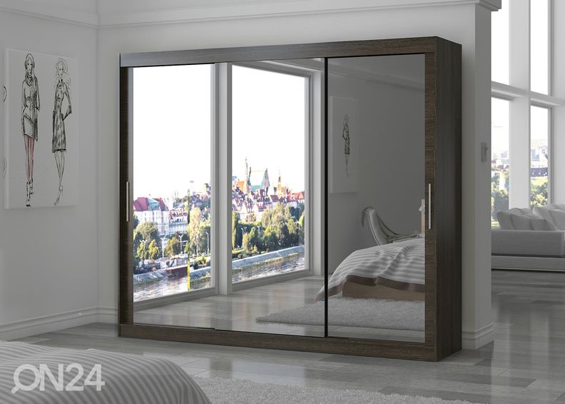 Liukuovikaappi Charlotte 250 cm kuvasuurennos