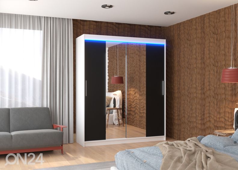 Liukuovikaappi Dalia I 180 cm + LED kuvasuurennos