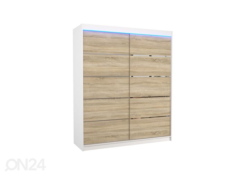 Liukuovikaappi Davi I 180 cm + LED kuvasuurennos