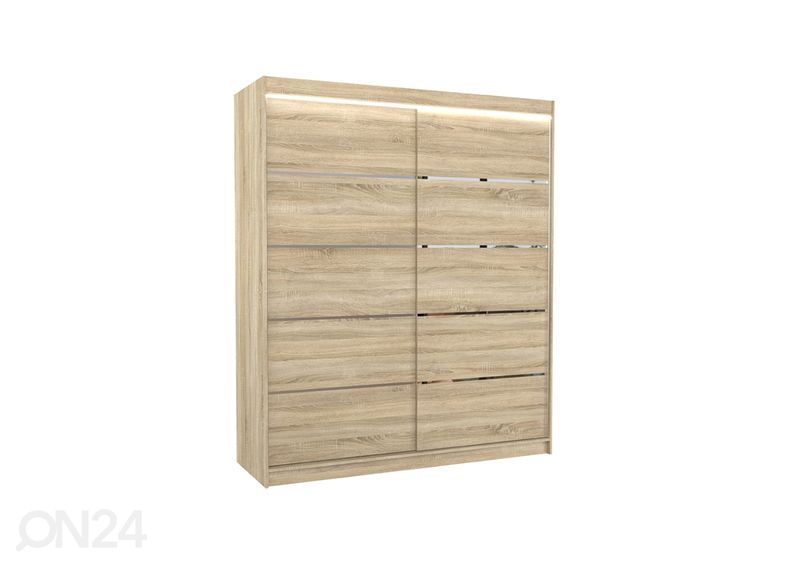 Liukuovikaappi Davi I 180 cm + LED kuvasuurennos