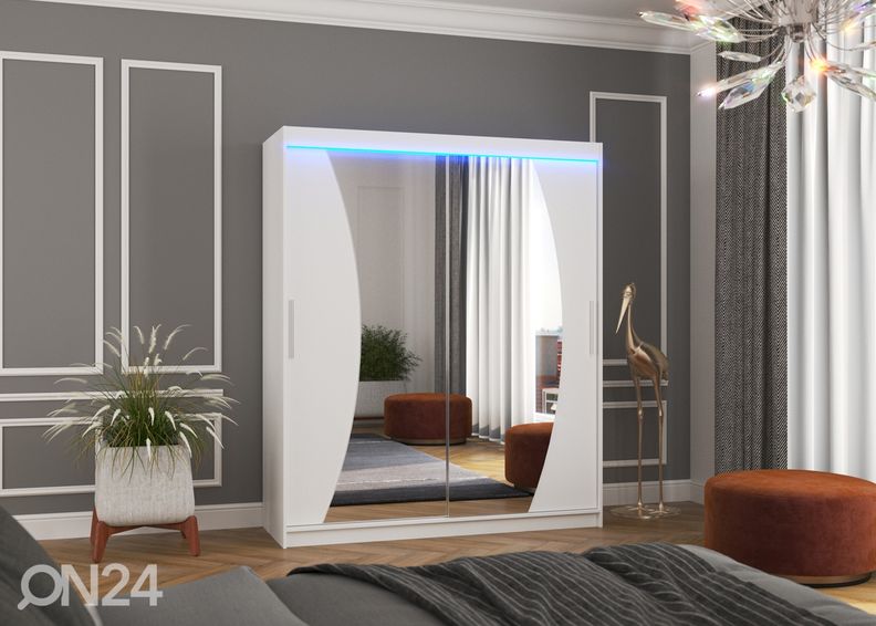 Liukuovikaappi Dixon I 180 cm + LED kuvasuurennos