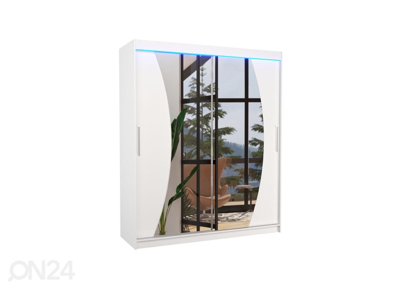 Liukuovikaappi Dixon I 180 cm + LED kuvasuurennos