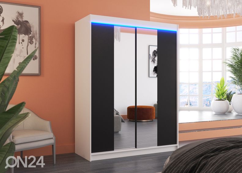 Liukuovikaappi Evely I 150 cm + LED kuvasuurennos