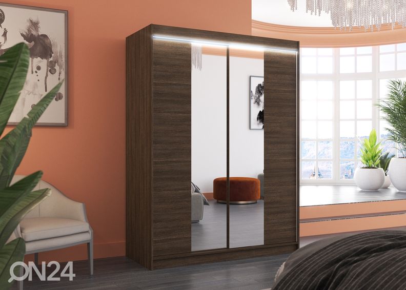 Liukuovikaappi Evely I 150 cm + LED kuvasuurennos