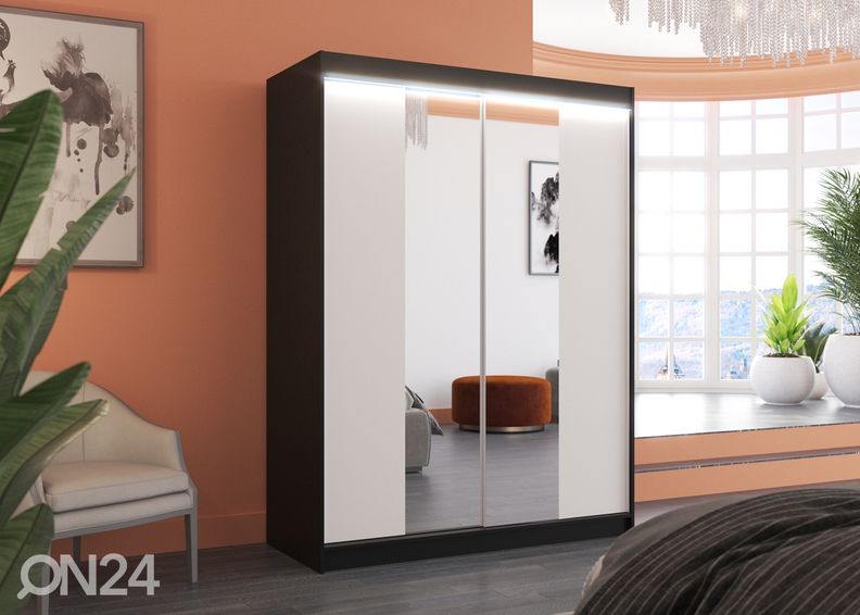 Liukuovikaappi Evely I 150 cm + LED kuvasuurennos