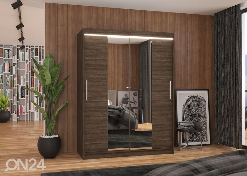 Liukuovikaappi Ines 150 cm + LED kuvasuurennos