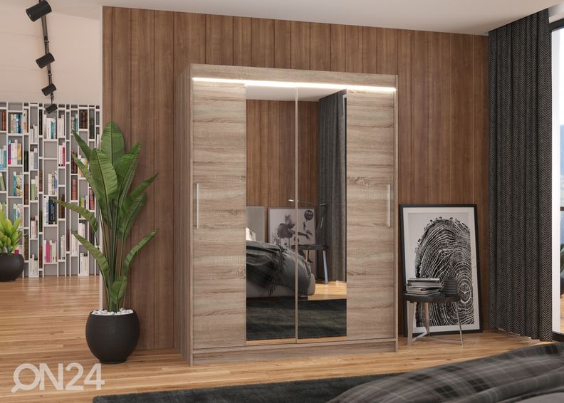 Liukuovikaappi Ines 150 cm + LED kuvasuurennos