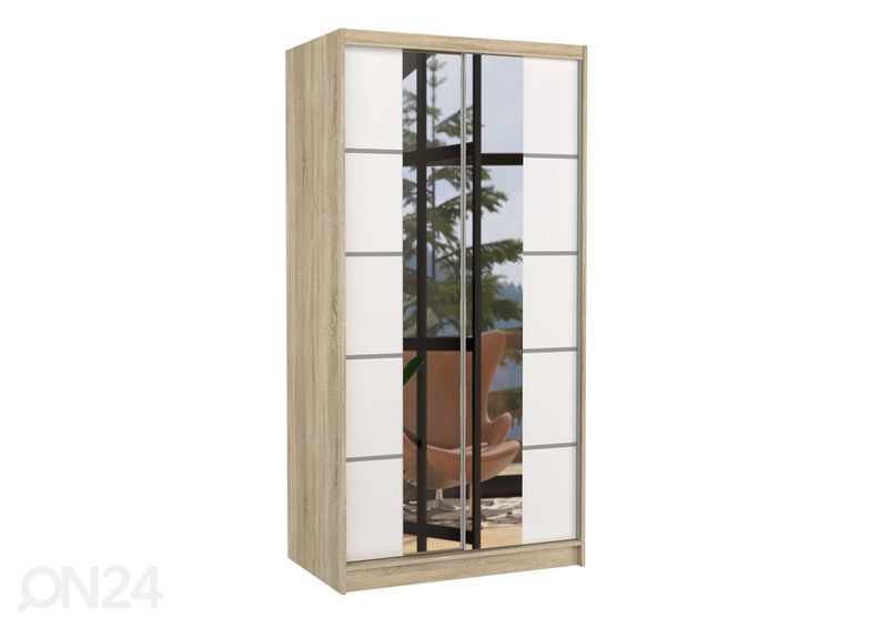 Liukuovikaappi Lara 100 cm kuvasuurennos