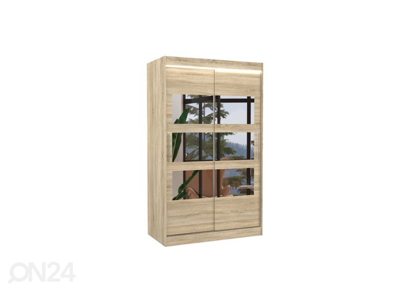 Liukuovikaappi Lara I 120 cm + LED kuvasuurennos