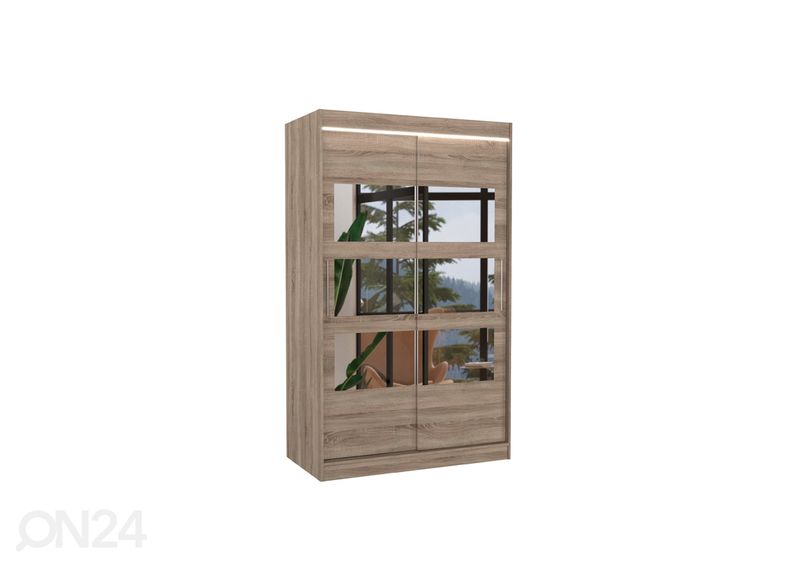 Liukuovikaappi Lara I 120 cm + LED kuvasuurennos