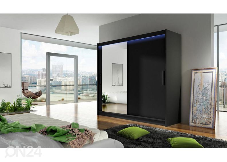 Liukuovikaappi + LED kuvasuurennos