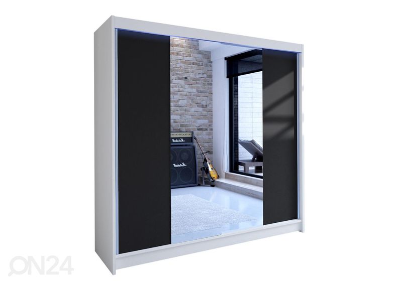 Liukuovikaappi + LED kuvasuurennos