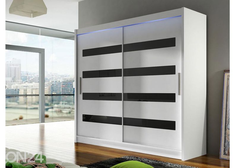 Liukuovikaappi + LED kuvasuurennos