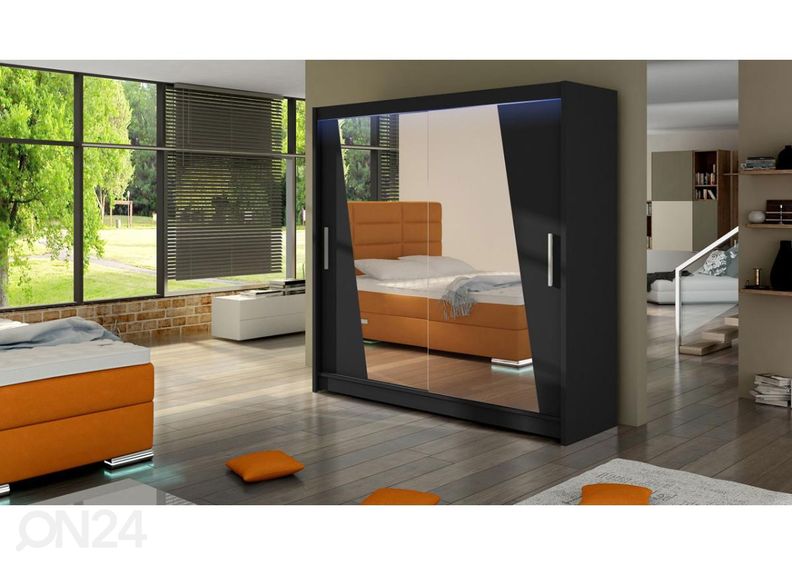 Liukuovikaappi + LED kuvasuurennos