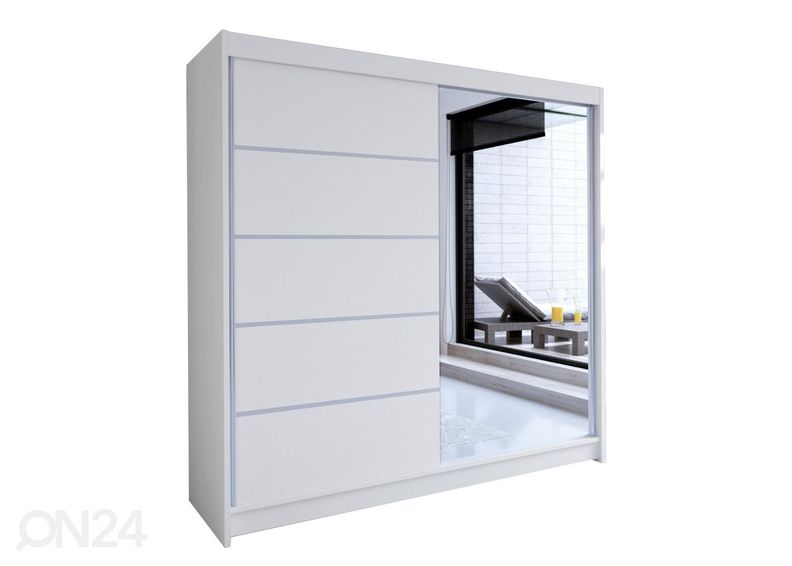 Liukuovikaappi + LED kuvasuurennos