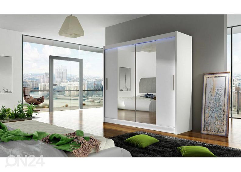 Liukuovikaappi + LED kuvasuurennos