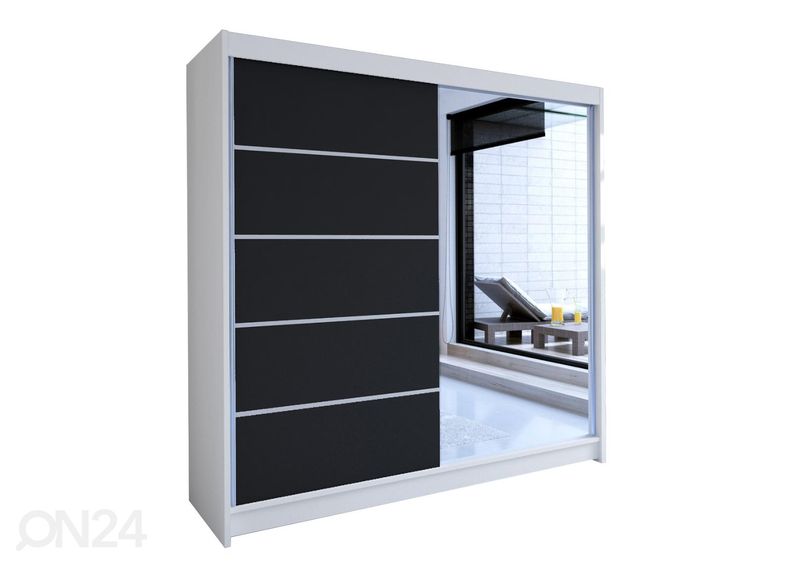 Liukuovikaappi + LED kuvasuurennos