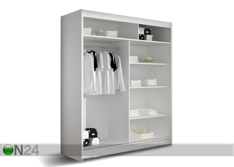 Liukuovikaappi + LED kuvasuurennos