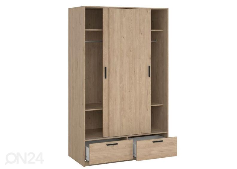 Liukuovikaappi Line 121 cm, hikkori kuvasuurennos