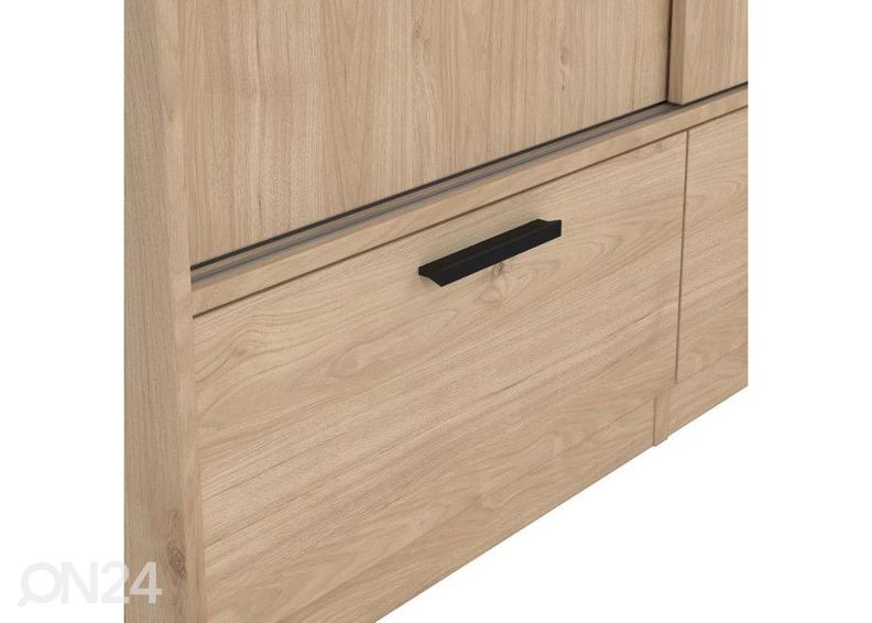 Liukuovikaappi Line 121 cm, hikkori kuvasuurennos