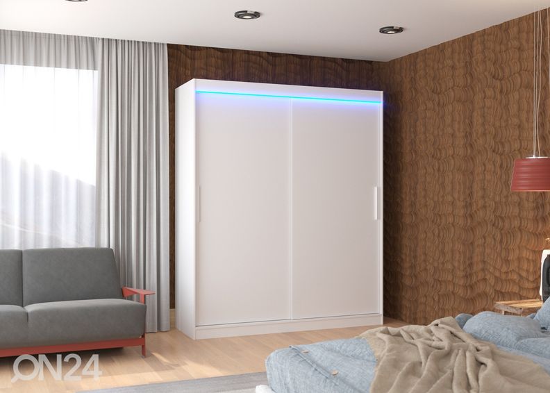 Liukuovikaappi Lino 180 cm + LED kuvasuurennos