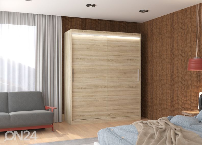 Liukuovikaappi Lino 180 cm + LED kuvasuurennos