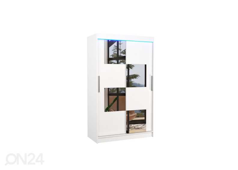 Liukuovikaappi Loca I 120 cm + LED kuvasuurennos