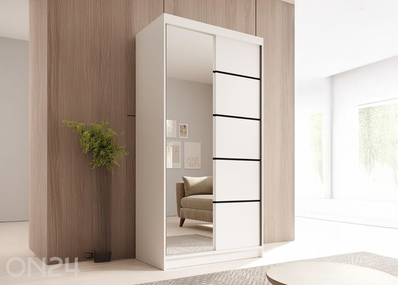 Liukuovikaappi Lucca 100 cm kuvasuurennos