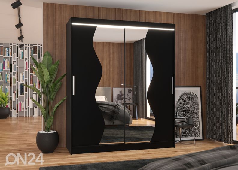 Liukuovikaappi Madison 180 cm + LED kuvasuurennos