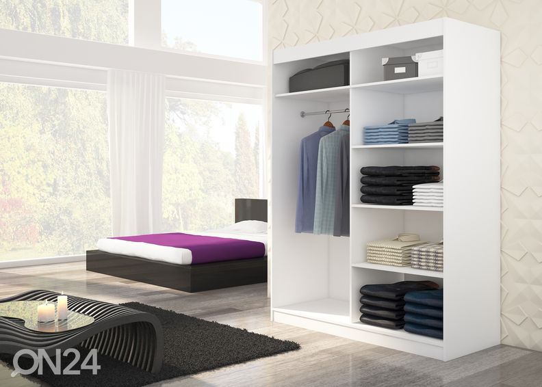 Liukuovikaappi Maxine 150 cm + LED kuvasuurennos