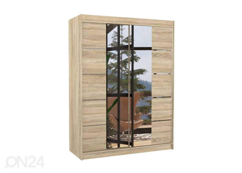 Liukuovikaappi Nordic 150 cm kuvasuurennos