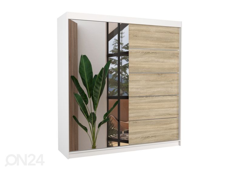 Liukuovikaappi Oliv 200 cm kuvasuurennos