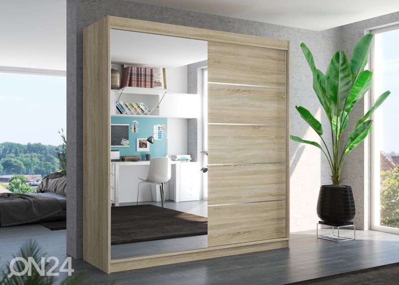 Liukuovikaappi Oliv 200 cm kuvasuurennos