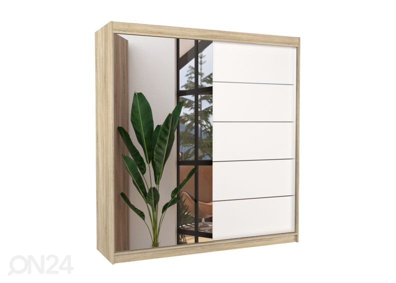 Liukuovikaappi Oliv 200 cm kuvasuurennos