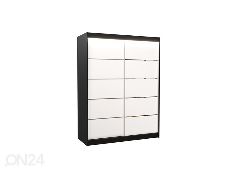 Liukuovikaappi Olivia 150 cm + LED kuvasuurennos