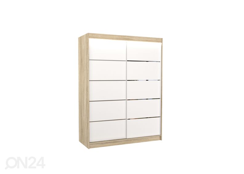 Liukuovikaappi Olivia 150 cm + LED kuvasuurennos