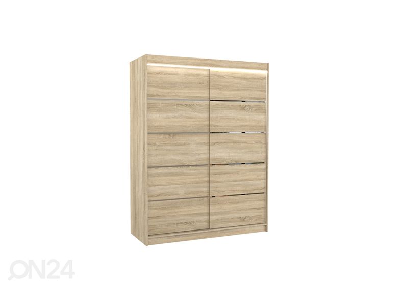 Liukuovikaappi Olivia 150 cm + LED kuvasuurennos