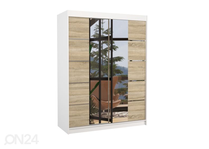 Liukuovikaappi Pella 150 cm kuvasuurennos