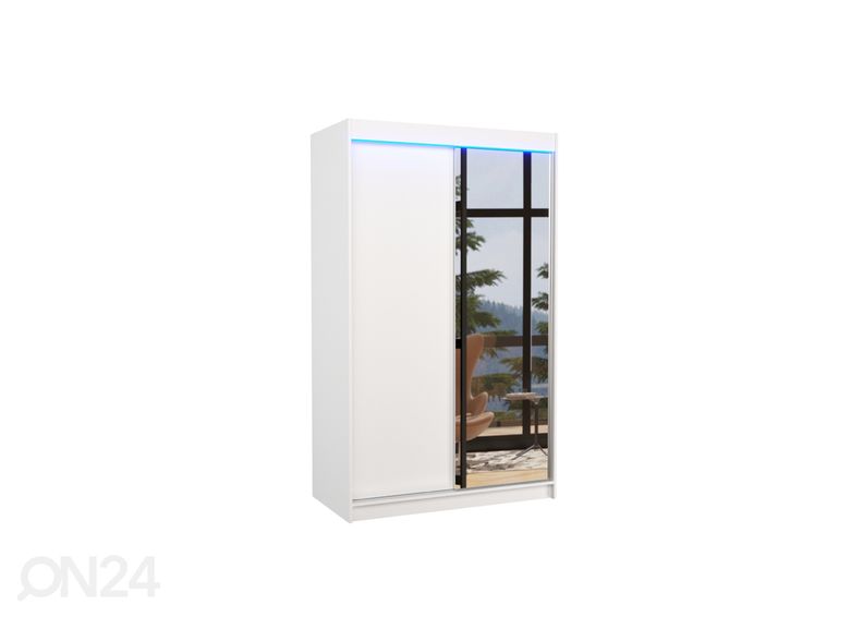 Liukuovikaappi Reine I 120 cm + LED kuvasuurennos