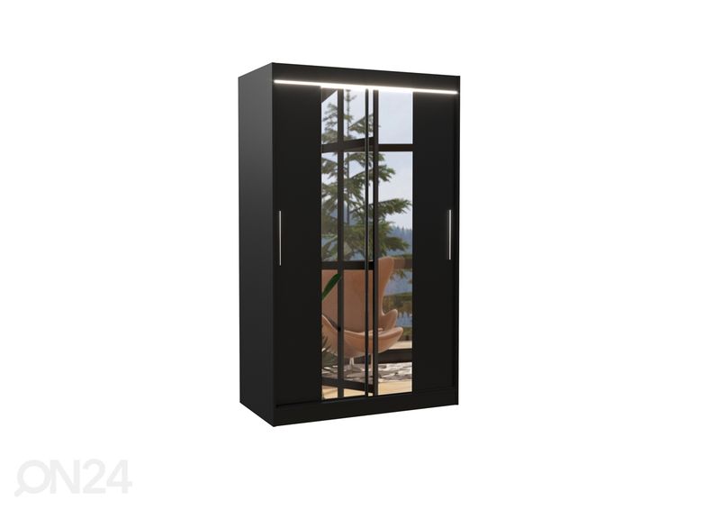 Liukuovikaappi Susana I 120 cm + LED kuvasuurennos