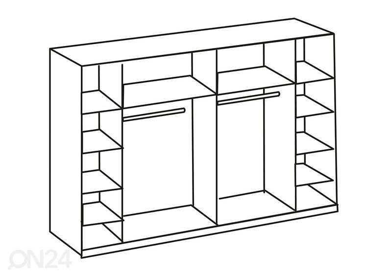 Liukuovikaappi Virgo 320 cm kuvasuurennos