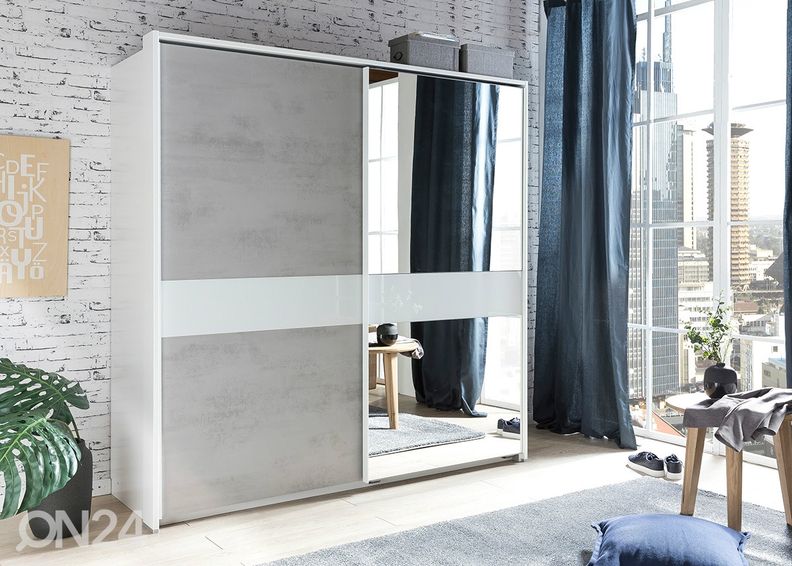 Liukuovikaappi Weimar (raamilla) 140 cm kuvasuurennos