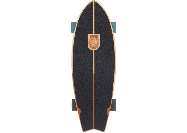 Longboard Fishtail Stag Skull Nijdam kuvasuurennos