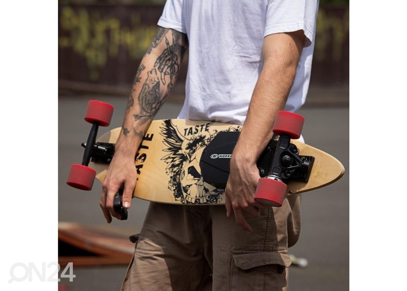 Longboardi moottoripakkaus renkailla Wheelero kuvasuurennos