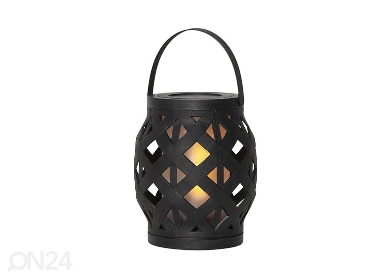 Lyhty Flame 16 cm, musta kuvasuurennos