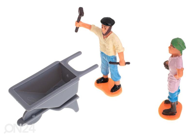 Maatila eläimillä ja koneilla 49 kpl kuvasuurennos