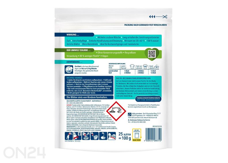 Magic Leaves -pesuainelaput Color Dr. Beckmann kuvasuurennos